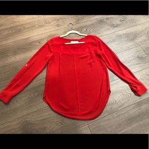 Loft long sleeve Sheer Top XS